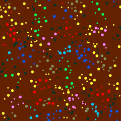 Vector - Confetti seamless pattern, colorful illustration.