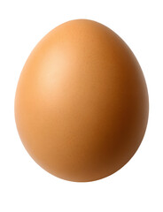 Brown egg on a transparent background