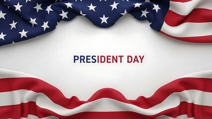 Vibrant American flag celebrating President Day with patriotism