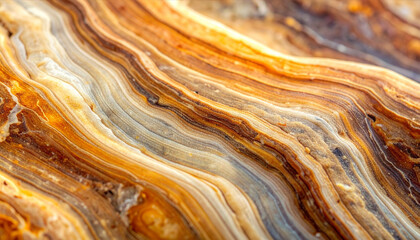 Aerial view of swirling patterns in a natural stone surface with intricate details and earthy tones