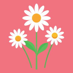 Daisy realistic 3d composition 