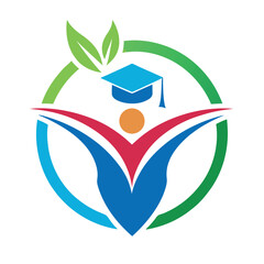 Educational logo design vector 