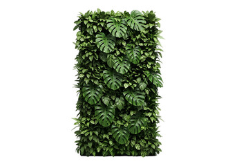 Lush green leaf wall panel