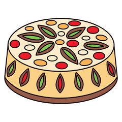vector illustration of a pizza