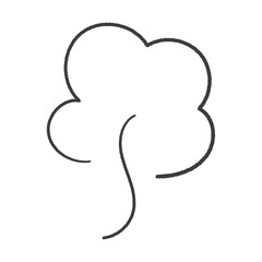 手書きのふわっと漂う湯気や蒸気のイラスト素材 - 冬の寒気やため息･ホカホカあたたかいイメージの装飾