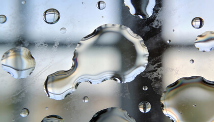 Water Droplets Macro Abstract Background