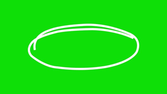 Circle highlight green screen animaton video, circles and line art: simple motion graphic animation, Circle dr motion animation 4k video...