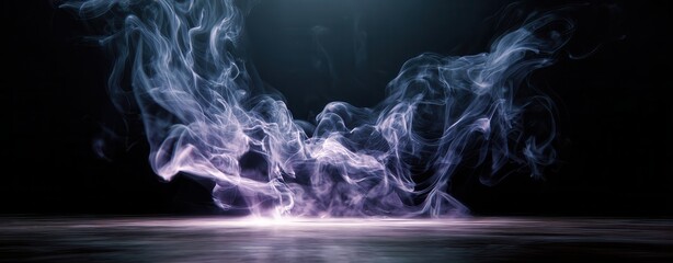 Obraz na płótnie Canvas smoke rising from glowing surface