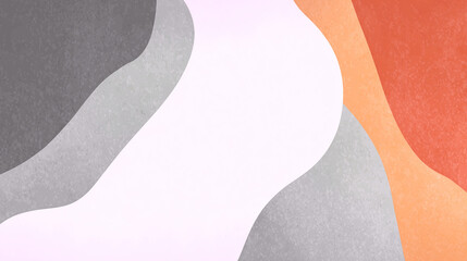 Fototapeta premium Abstract background with soft organic shapes and flowing curves. Perfect for posters, social media, branding, web design and presentations.