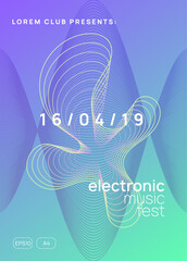 Music Set. Edm Trance Template. Green Dance Poster. Pink Sound Background. Nightclub Radio Illustration. Electro Invite. Party Flyer. Violet Music Set