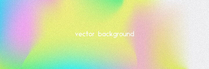 Noise Gradient Background. Abstract Grainy Bg In Pink, Purple And Blue Colors. Iridescent Hologram. Pearlescent Holographic Texture With Rainbow Foil. Summer Wall With Watercolor Dust Effect