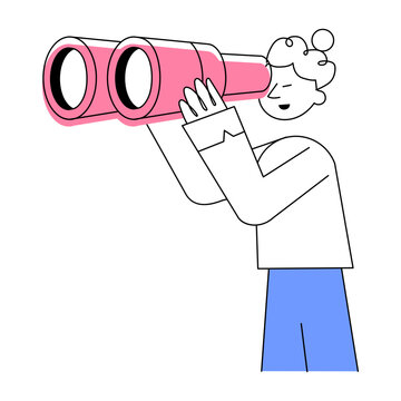 A doodle style illustration showing forecasting