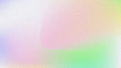 Noise Gradient Background. Abstract Grainy Bg In Pink, Purple And Blue Colors. Iridescent Hologram. Pearlescent Holographic Texture With Rainbow Foil. Old Movie Filter On Pastel Backdrop
