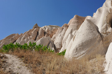 rock formations located near the city of Urgup in Cappadocia