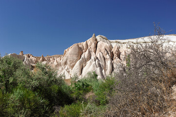 rock formations located near the city of Urgup in Cappadocia