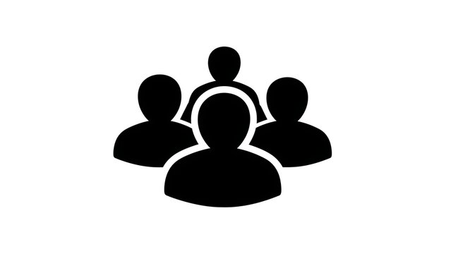 Group of four people icon