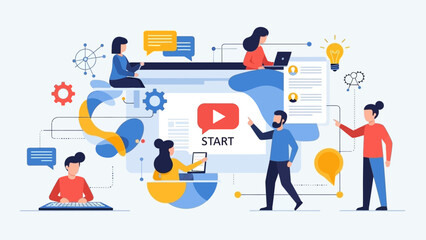 Dynamic Team Collaboration on Digital Video Content Creation and Strategic Marketing for Online Platforms and Audience Engagement