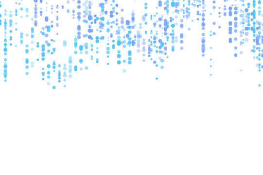 Abstract Blue Data Particles Falling Digital Technology Background