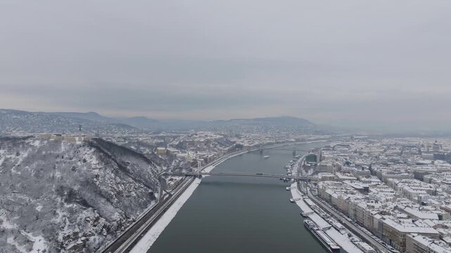 The Snowy The Citadel of Budapest after a big Snowstorm