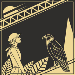 Luxury abstract background with minimal geometric shapes