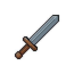 Pixel Art Short Sword Sprite