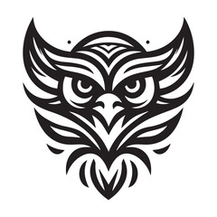 Fototapeta premium Creative Bird Silhouette Vector | Artistic Black & White Avian Design