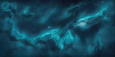 Obraz premium Blue abstract wave background for corporate design, business branding and professional presentation layout