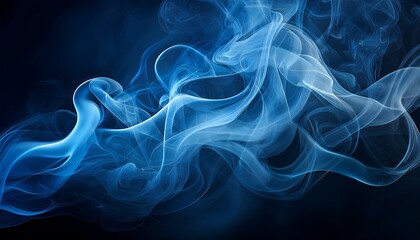 Abstract Blue Smoke Abstract Smoke Background