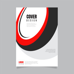 Red black abstract background cover design