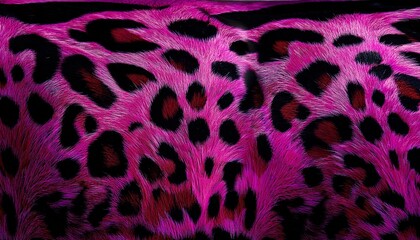 Abstract Background Illustration Of Black Pink And Purple Animal Print