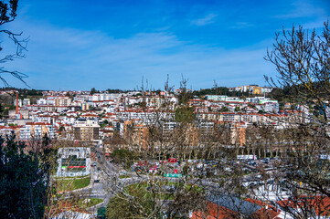 Cityscape view of Leiria Portugal