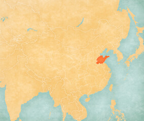 Map of China - Shandong