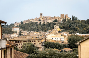 view of Colle di Val d'Elsa, province of Siena, Tuscany, Italy