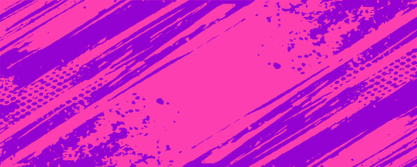 Running Poster Design Abstract Colorful Splash Illustration in Purple and Blue for City Marathon