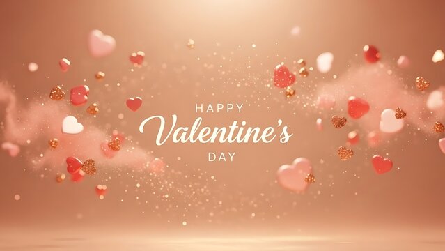 Premium Valentine Heart Glow Design