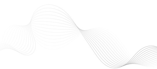 minimalist abstract background featuring wavy gray lines on a white backdrop creating a smooth and elegant pattern design for modern and creative wavey design.