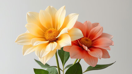 A small bunch of two-tone flowers. 