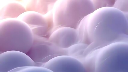 A smooth, modern bubble pattern.