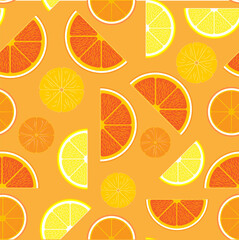 a pattern with no background, depicting ripe, juicy fruits