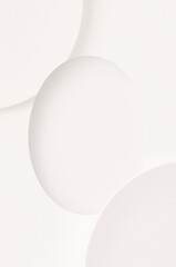 modern easter.Abstract Easter background with white egg and paper cut shapes