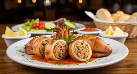 Delicious Rolled Meat Dish.