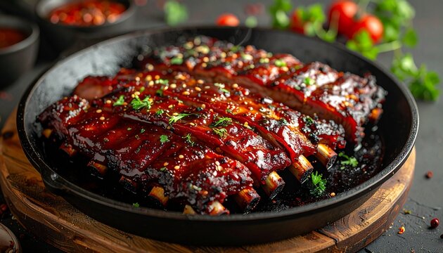 BBQ-Rippchen-Pfanne