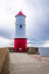 Fototapeta premium Berwick Pier and Lighthouse, Berwick-upon-Tweed, England
