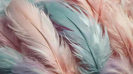 colorful feathers background