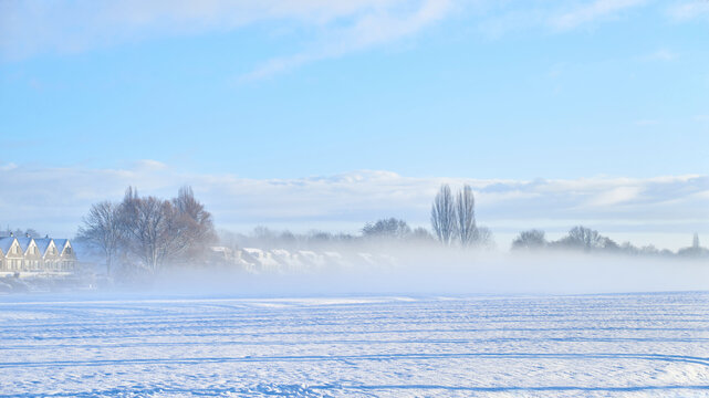 Beautiful winter landscape. - Powered by Adobe