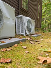 Crushed exterior air conditioner compressors