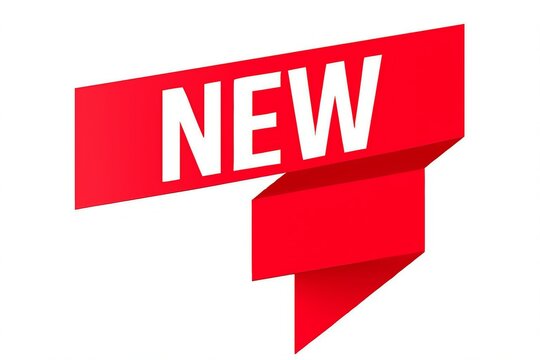 New label or tag for announcement or promotion