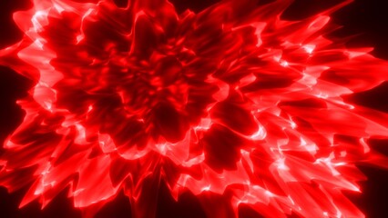 Abstract red shiny glowing energy lines and magic waves, abstract background