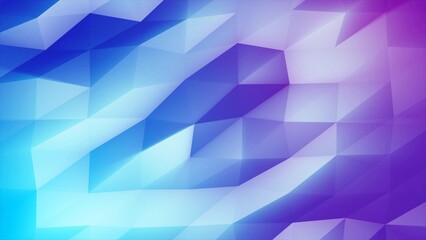 Abstract moving triangles blue purple low poly digital futuristic. Abstract background