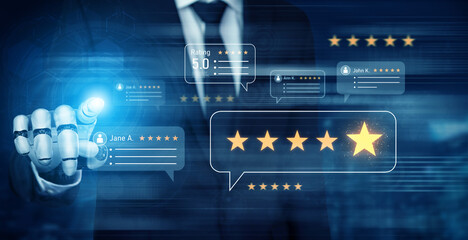 AI enhances customer review and rating system by analyzing review, rating, and customer feedback for deeper trust insights Vouch